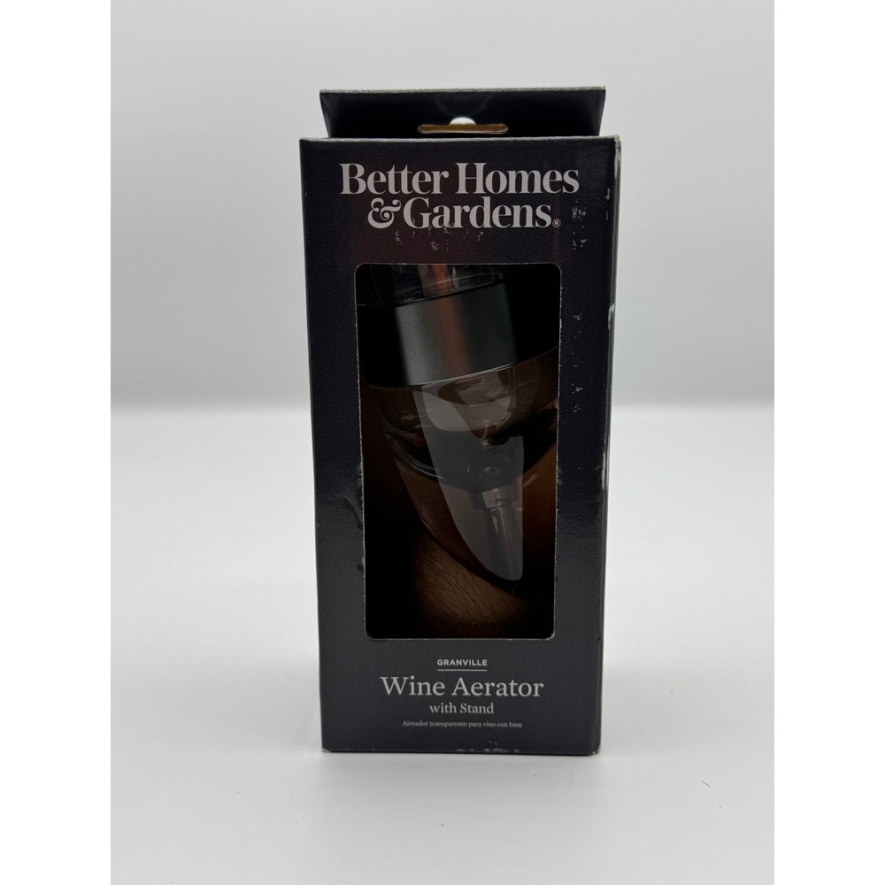 Better Homes & Gardens Granville Wine Aerator‎ with Stand, New in Box